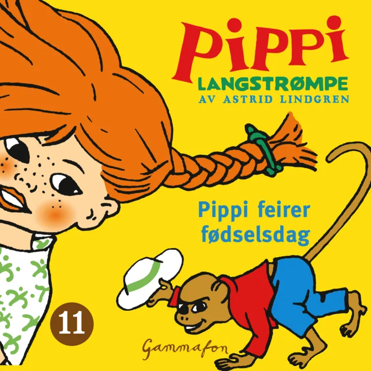 Omslag Pippi feirer fødselsdag av Astrid Lindgren (Lydbok)