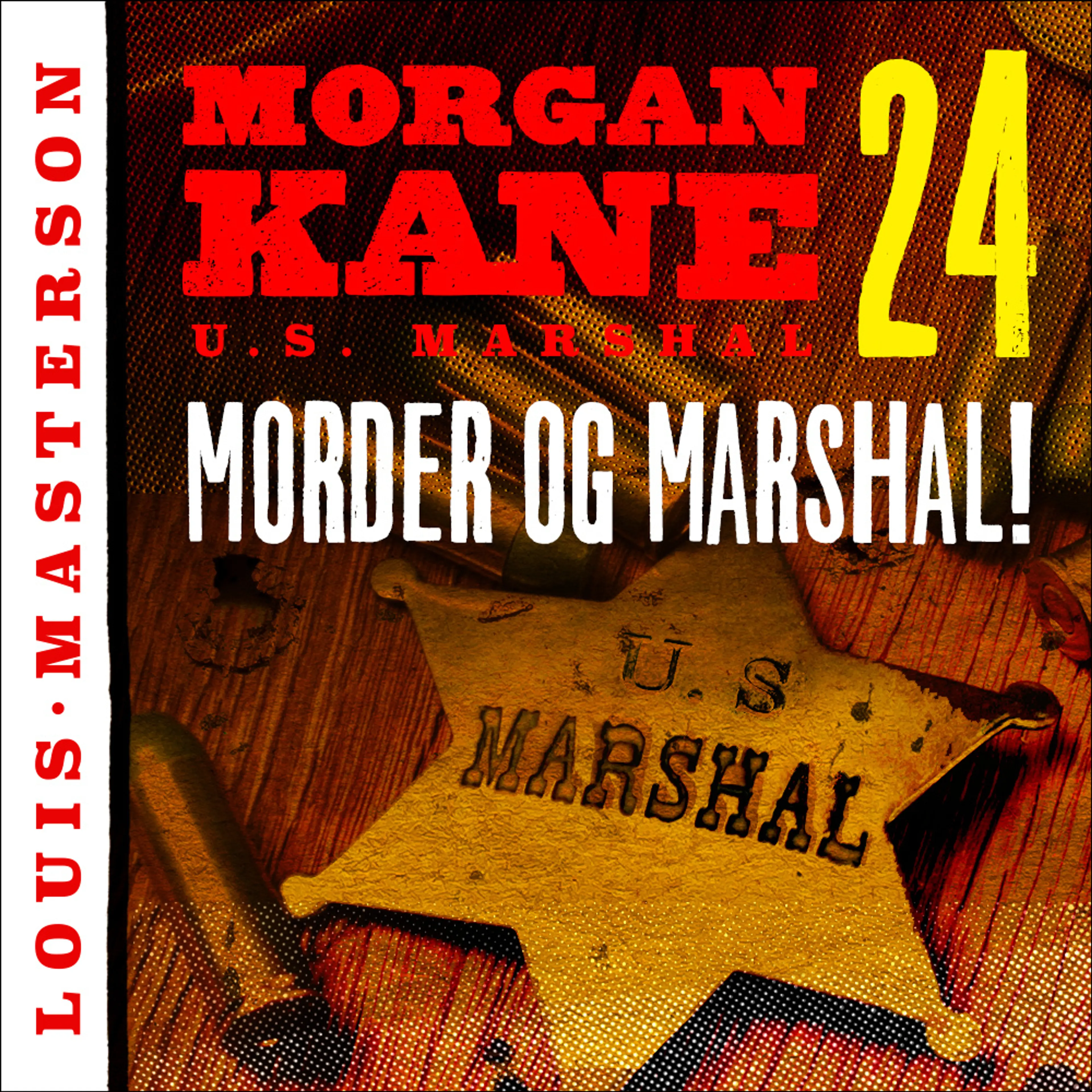 Omslag Morder og marshal! av Louis Masterson (Lydbok)