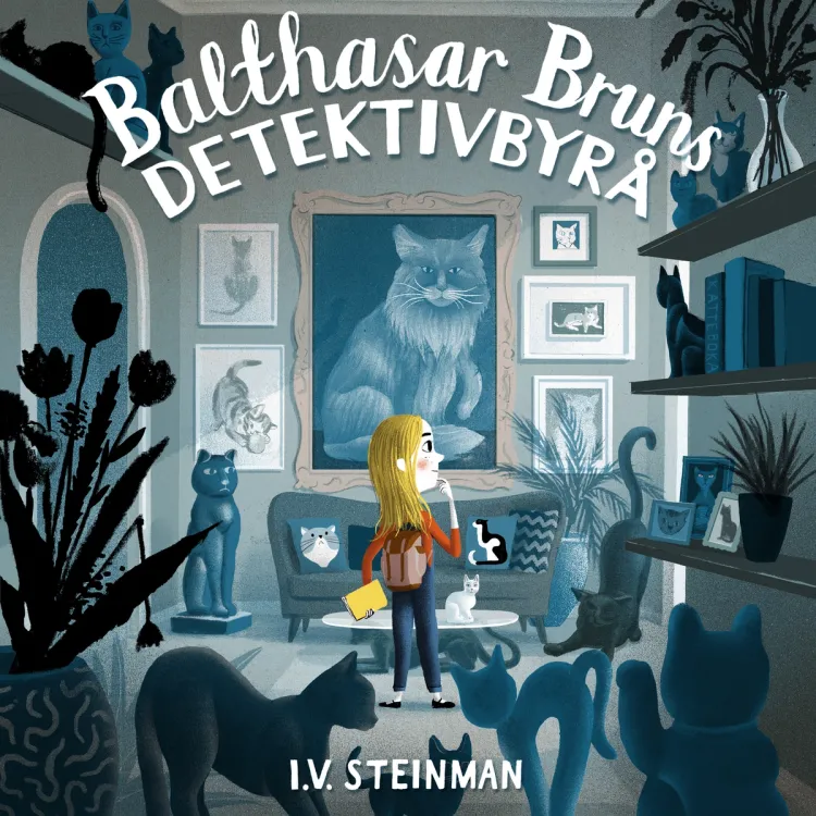 Omslag Balthasar Bruns detektivbyrå - Mysteriet med den forsvunne katten av Ina Vassbotn Steinman (Lydbok)
