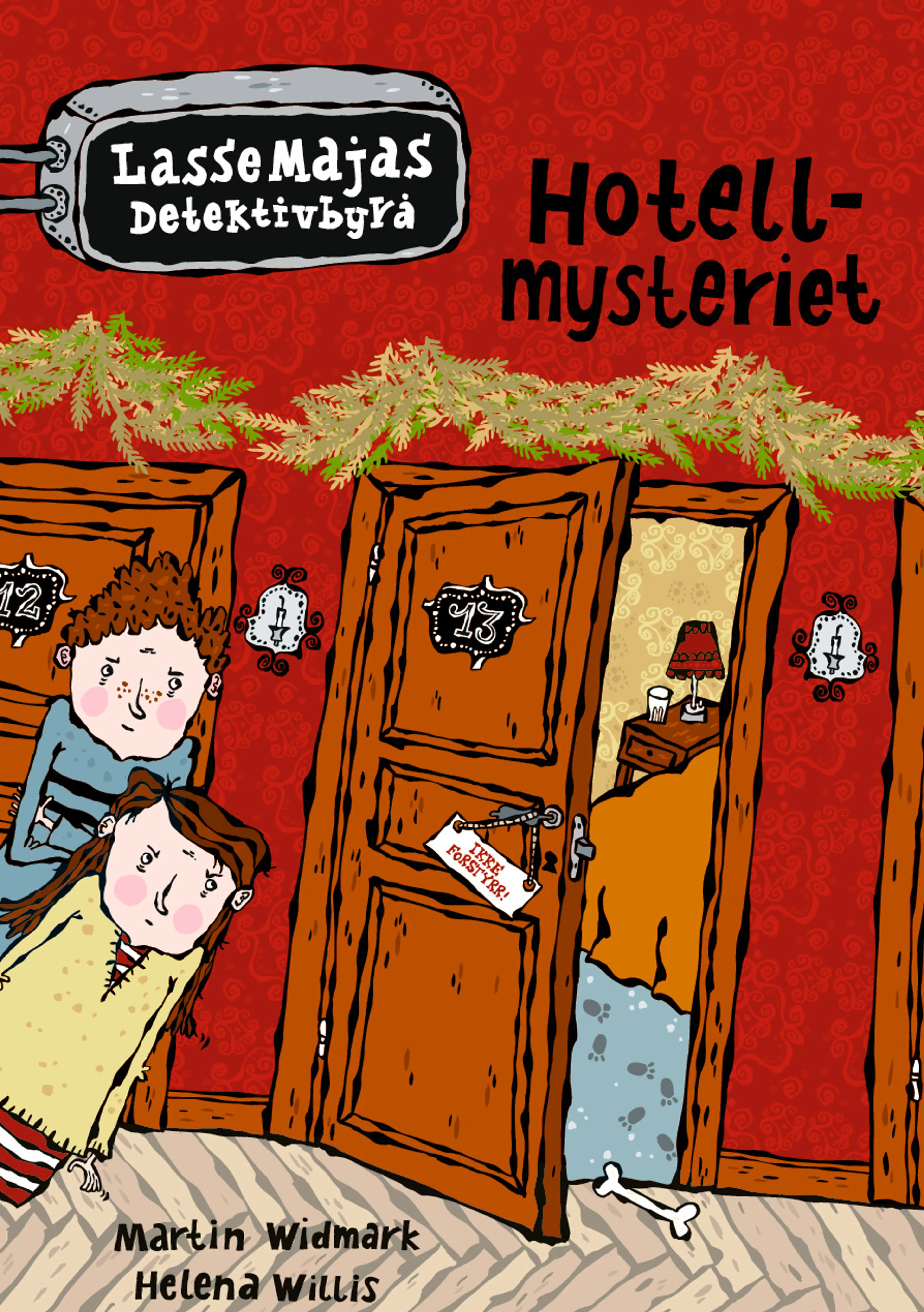 Omslag LasseMaja - Hotellmysteriet av Martin Widmark og Helena Willis (Innbundet)