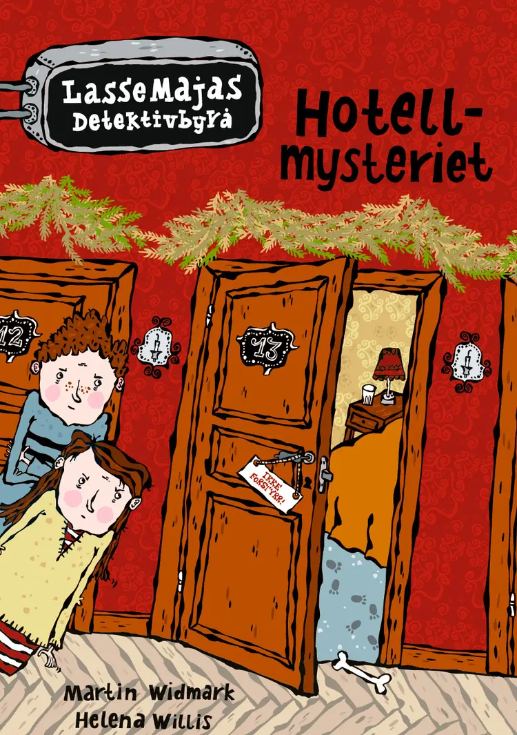 Omslag LasseMaja - Hotellmysteriet av Martin Widmark og Helena Willis (Innbundet)