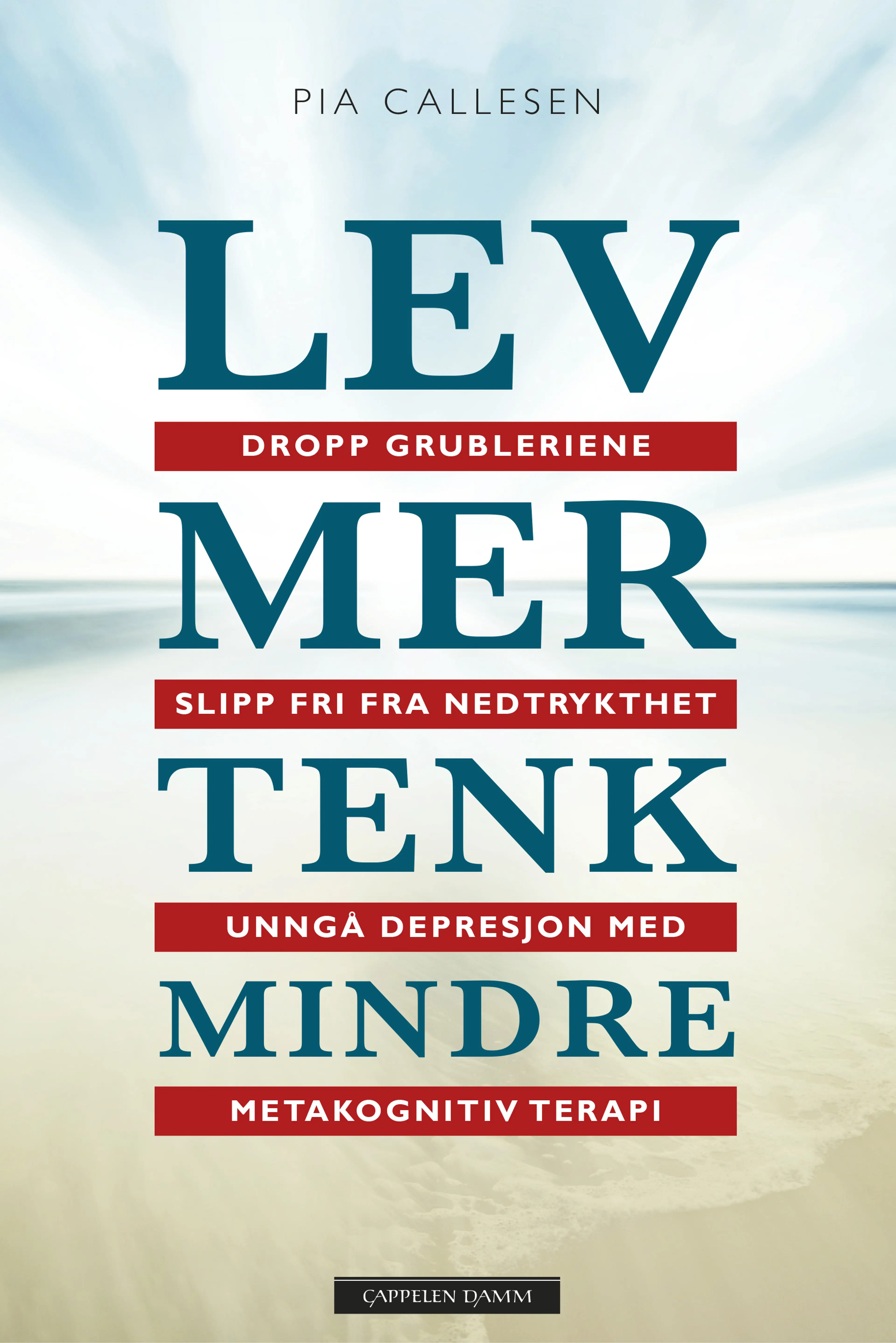 Omslag Lev mer tenk mindre av Pia Callesen (Innbundet)