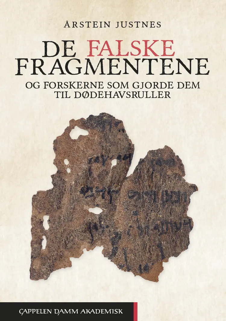 Omslag De falske fragmentene av Årstein Justnes (Heftet)