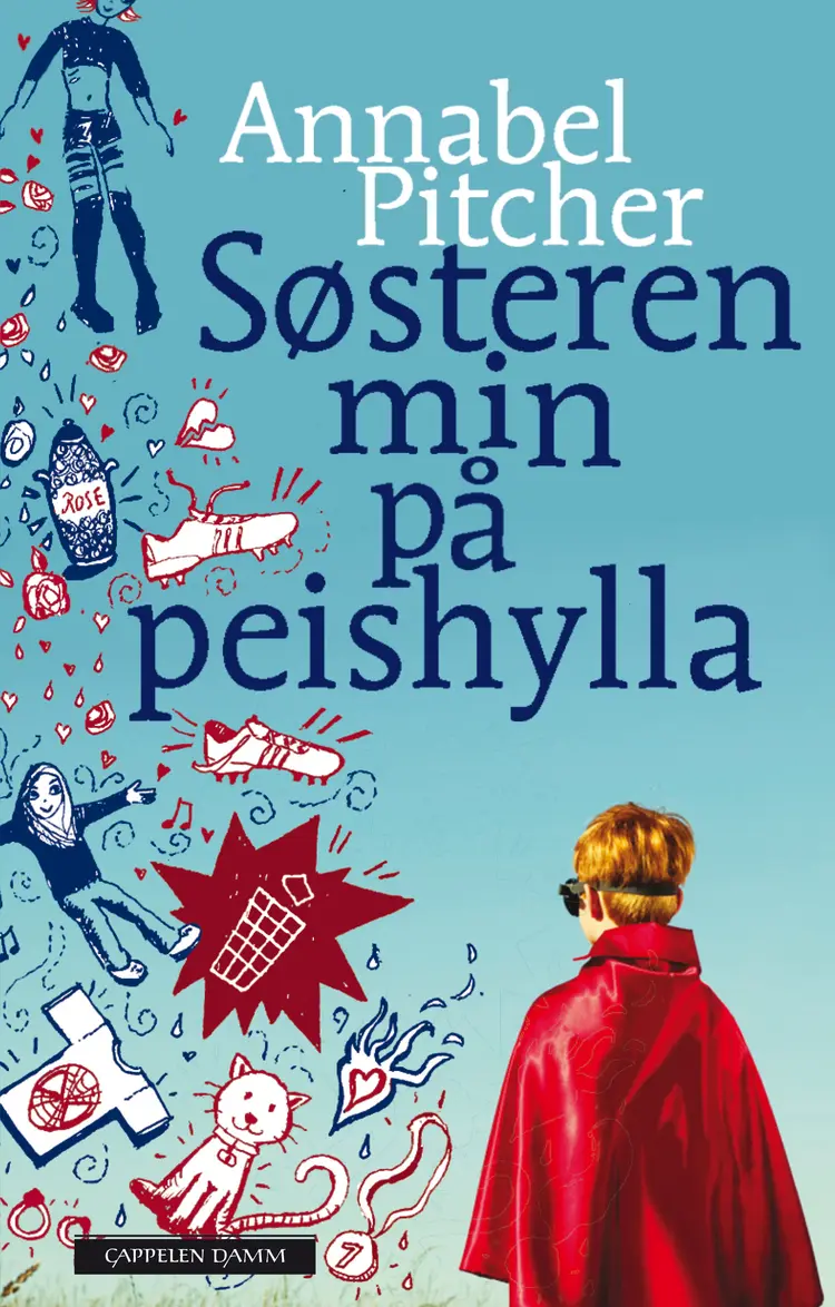 Omslag Søsteren min på peishylla av Annabel Pitcher (Innbundet)