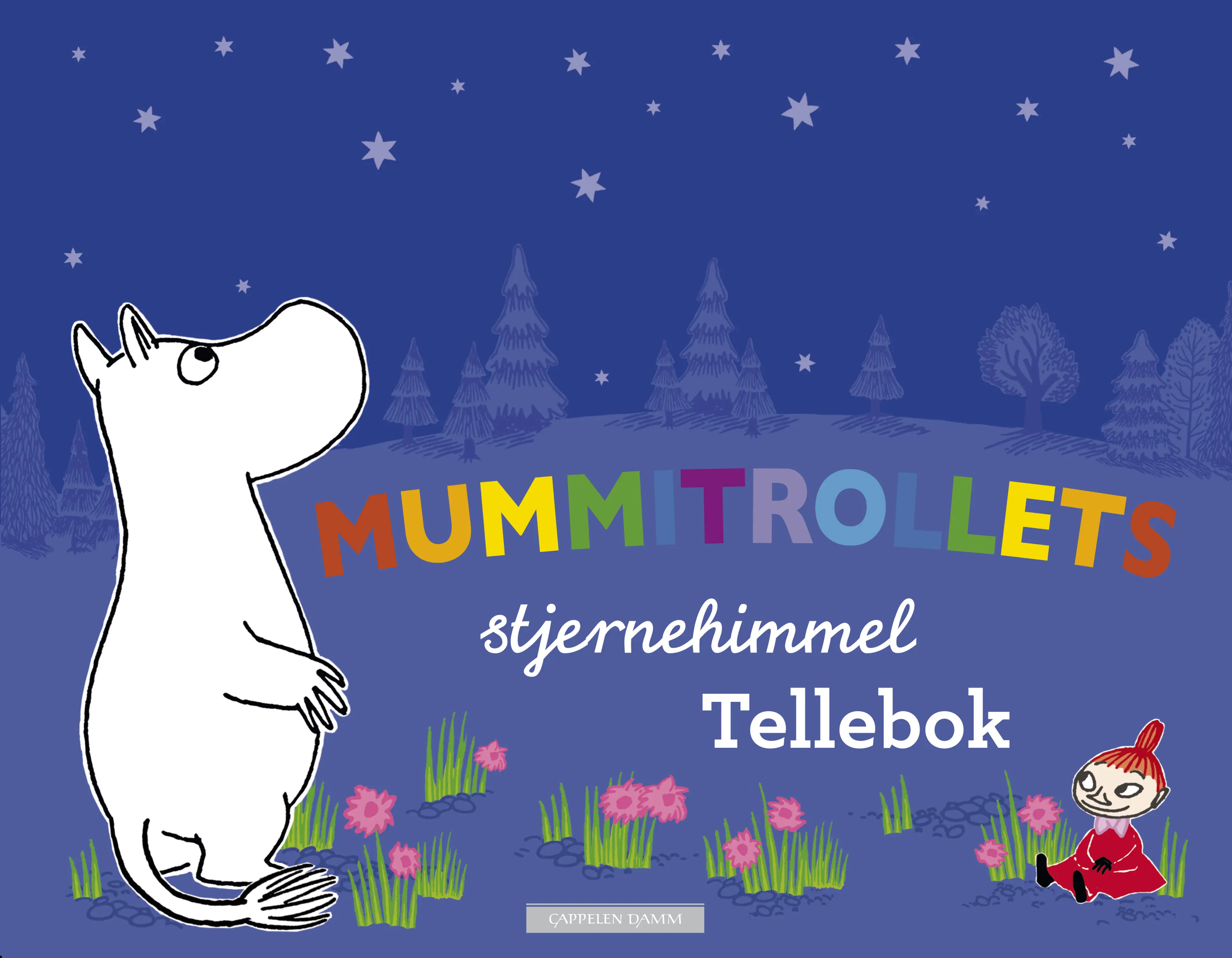 Omslag Mummitrollets stjernehimmel - en tellebok (Innbundet)
