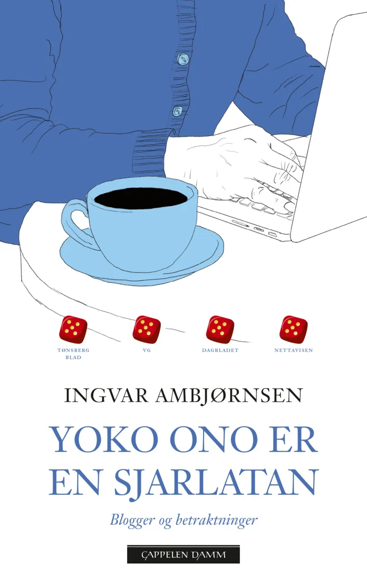 Omslag Yoko Ono er en sjarlatan av Ingvar Ambjørnsen (Heftet)