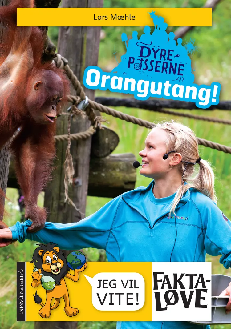 Omslag Dyrepasserne – Orangutang! av Lars Mæhle (Innbundet)