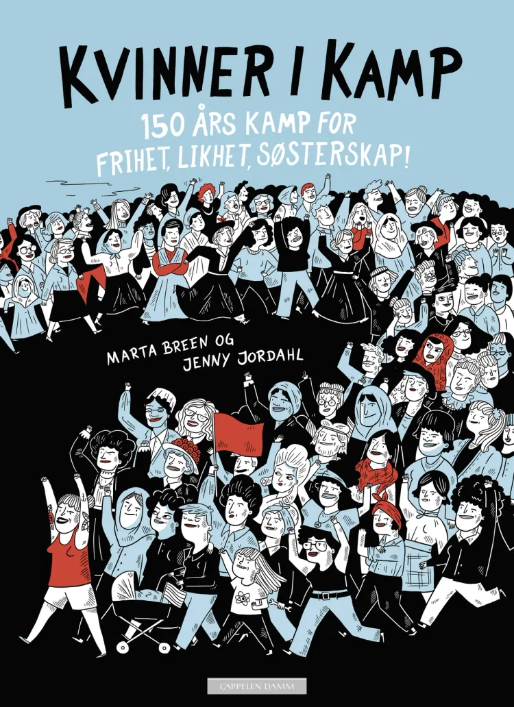 Omslag Kvinner i kamp av Marta Breen og Jenny Jordahl (Innbundet)