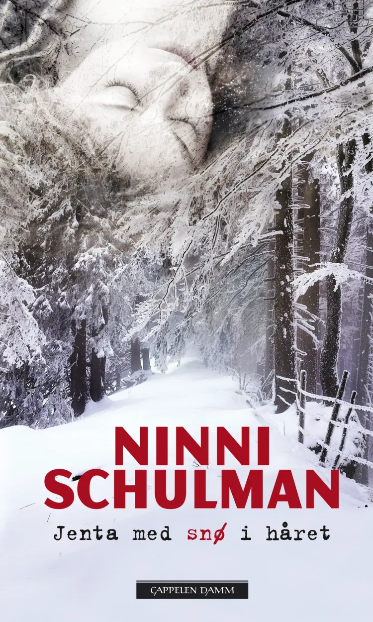 Omslag Jenta med snø i håret av Ninni Schulman (Innbundet)