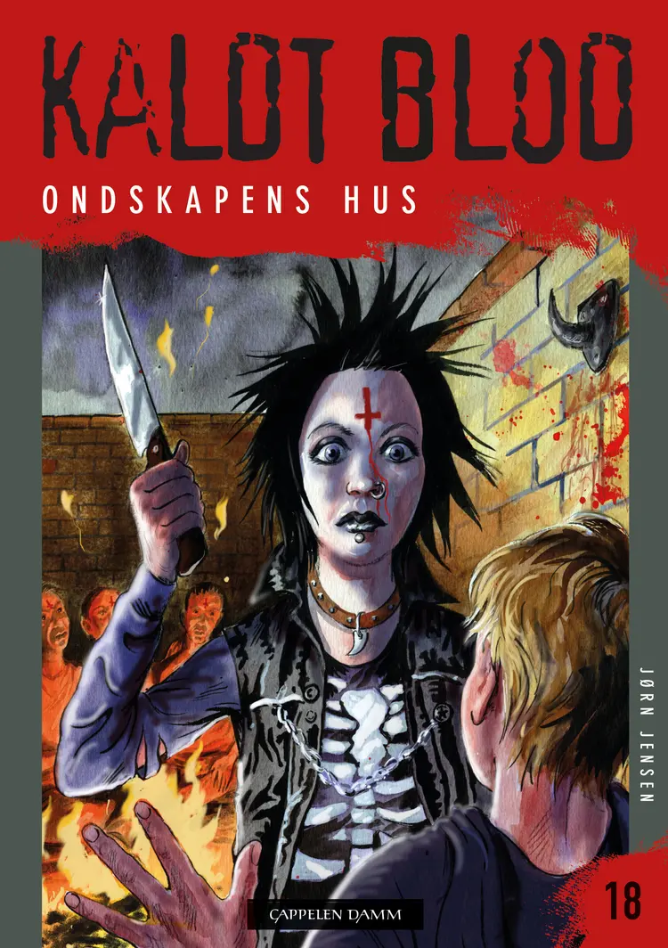 Omslag Kaldt blod 18 - Ondskapens hus av Jørn Jensen (Heftet)