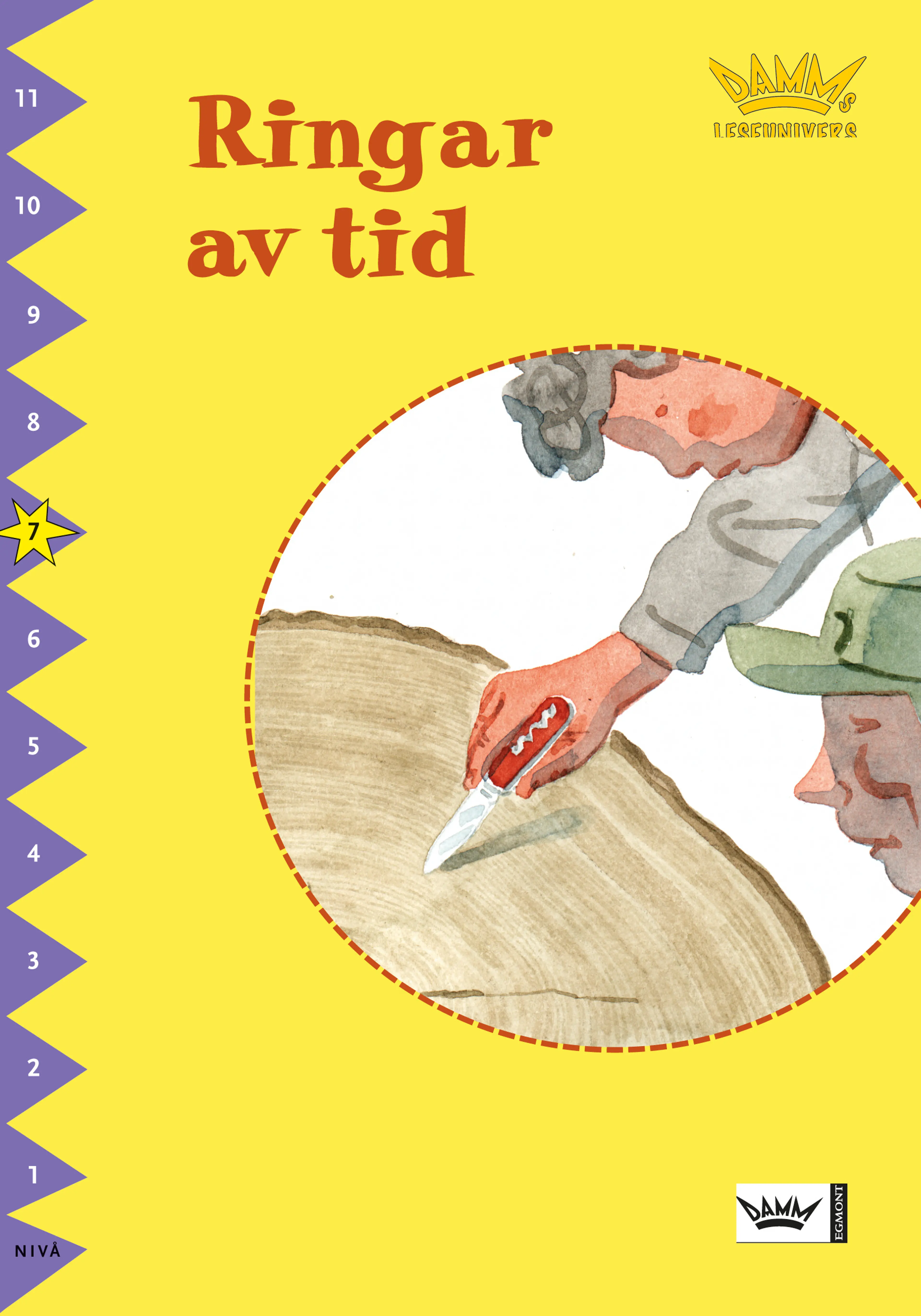 Omslag Damms leseunivers 1: Ringar av tid av Martin Widmark (Heftet)