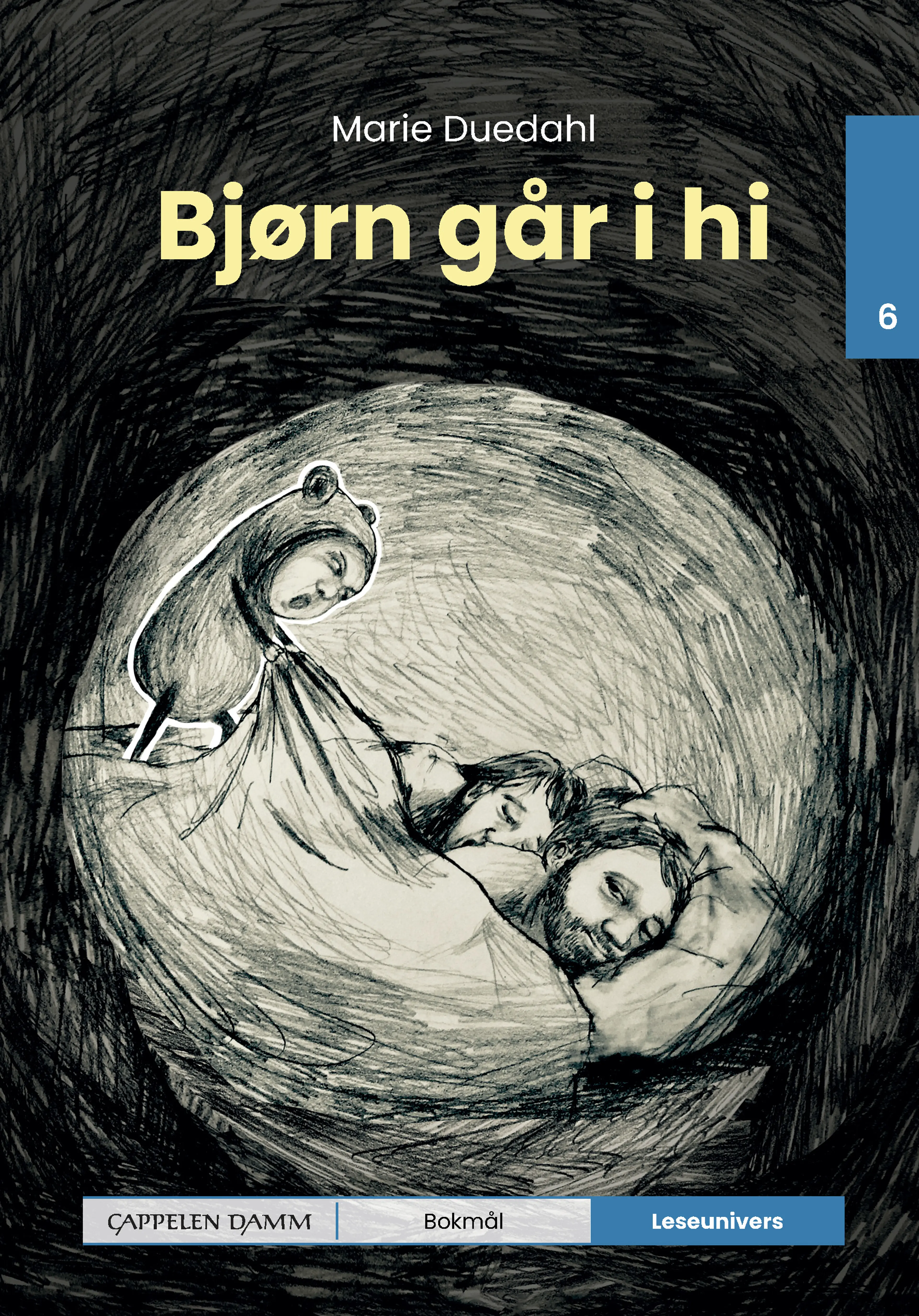 Omslag Leseunivers 6: Bjørn går i hi av Marie Duedahl (Innbundet)