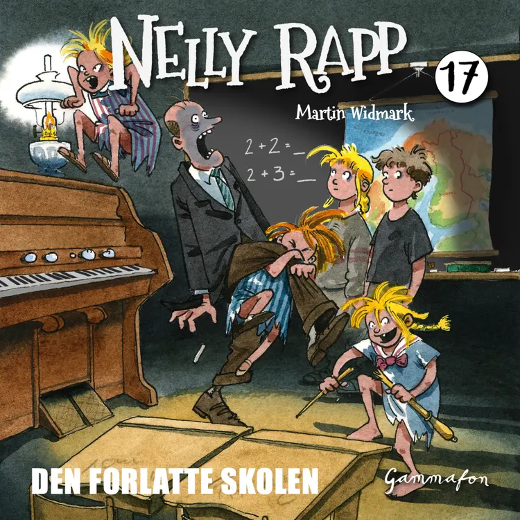 Omslag Nelly Rapp - Den forlatte skolen av Martin Widmark (Lydbok)