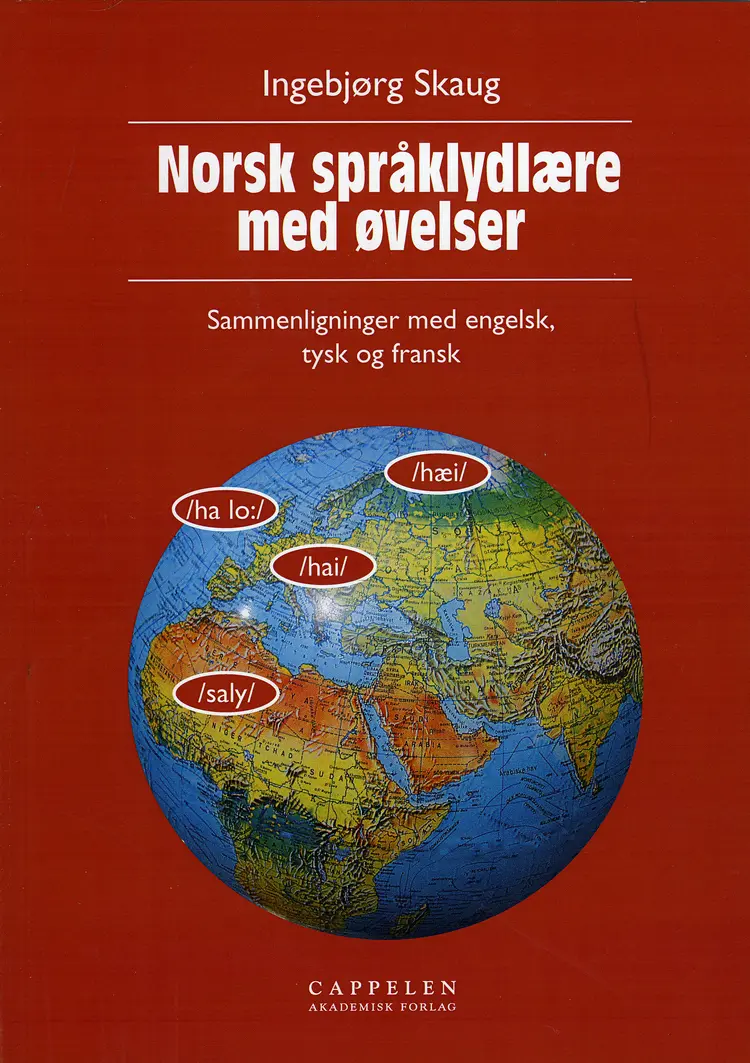 Omslag Norsk språklydlære med øvelser av Ingebjørg Skaug (Heftet)