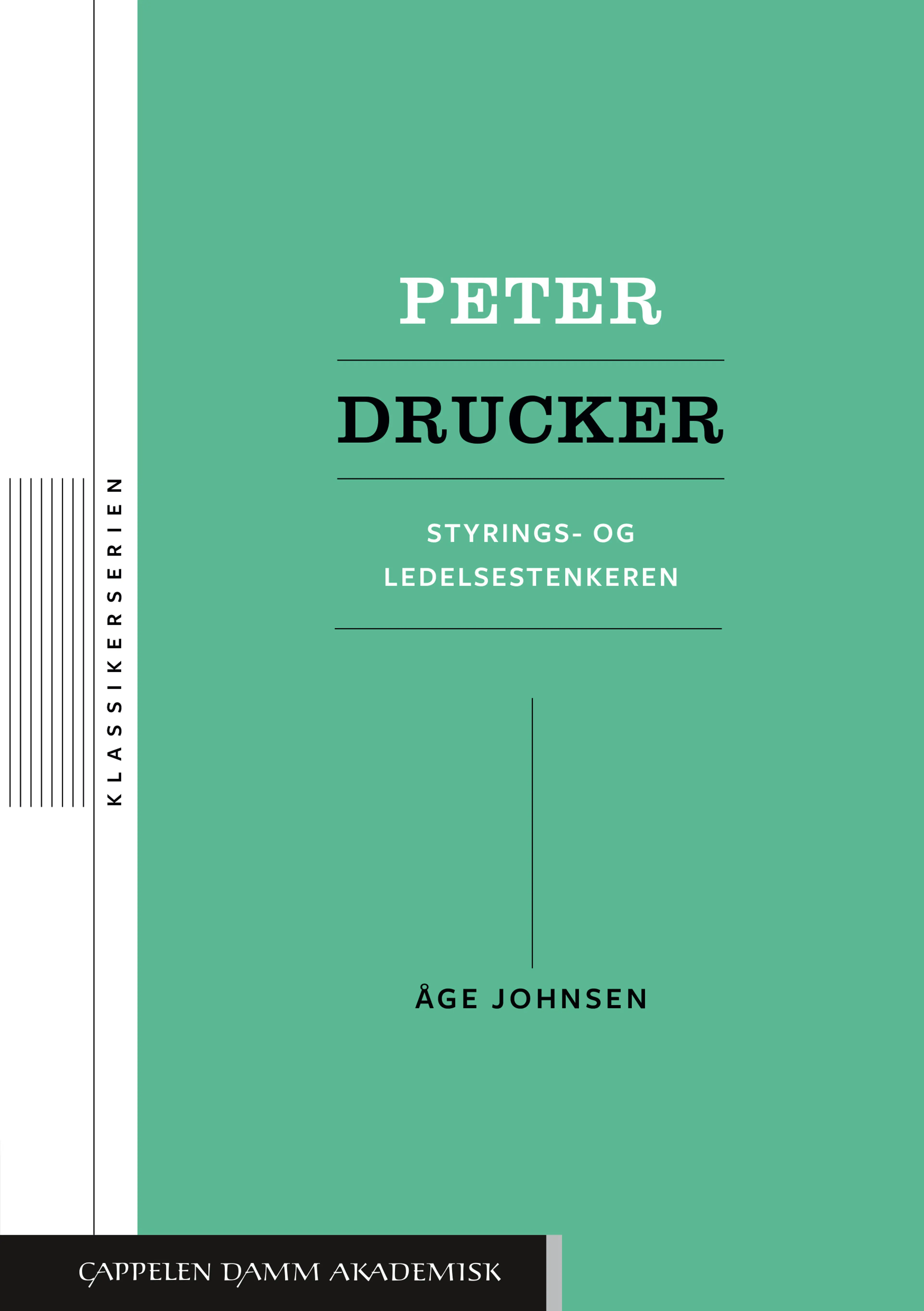 Omslag Peter Drucker av Åge Johnsen (Heftet)