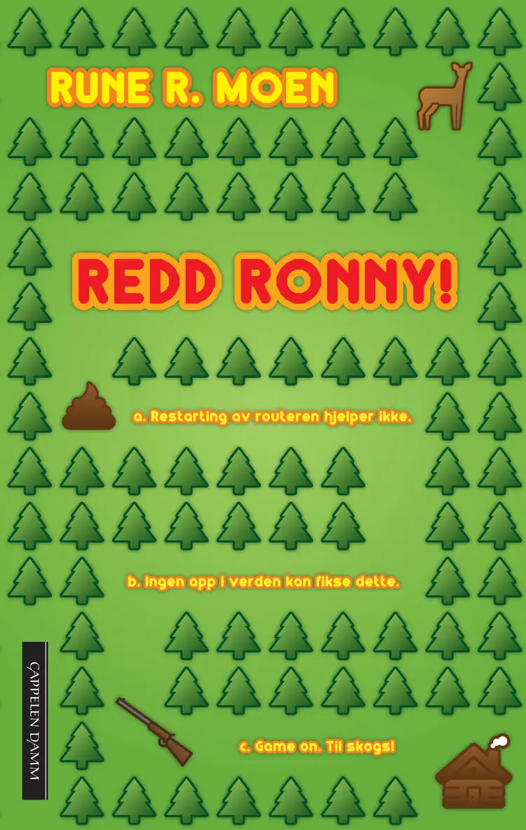 Omslag Redd Ronny! av Rune R. Moen (Heftet)
