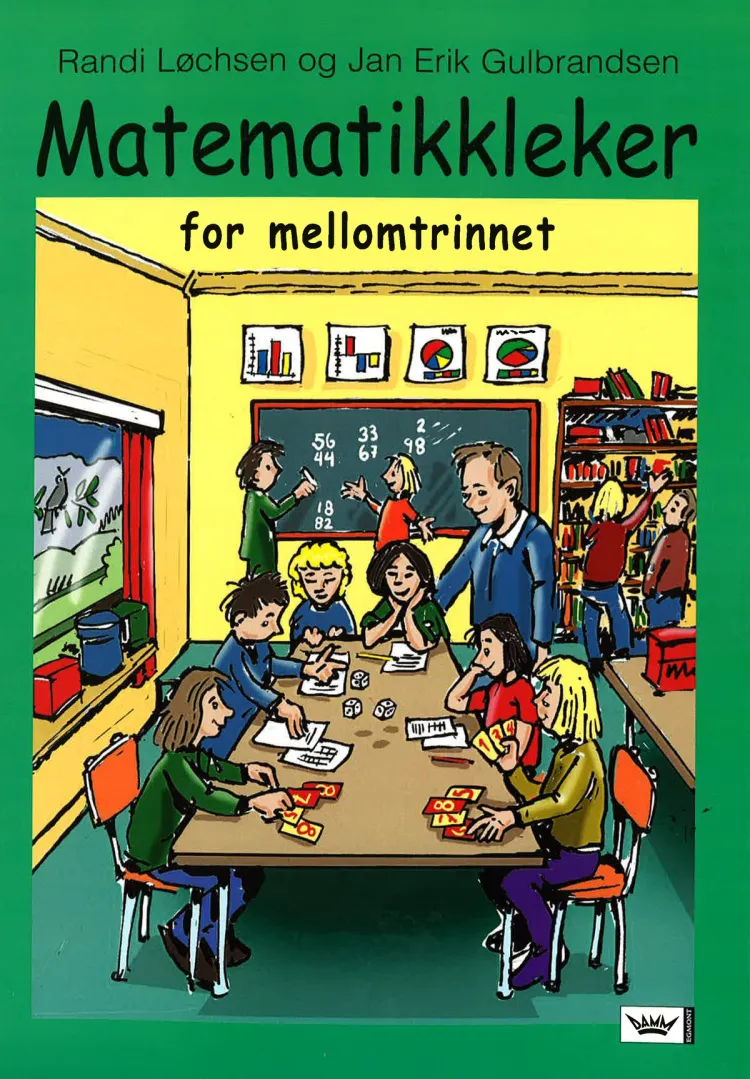Omslag Matematikkleker for mellomtrinnet av Jan Erik Gulbrandsen og Randi Løchsen (Heftet)