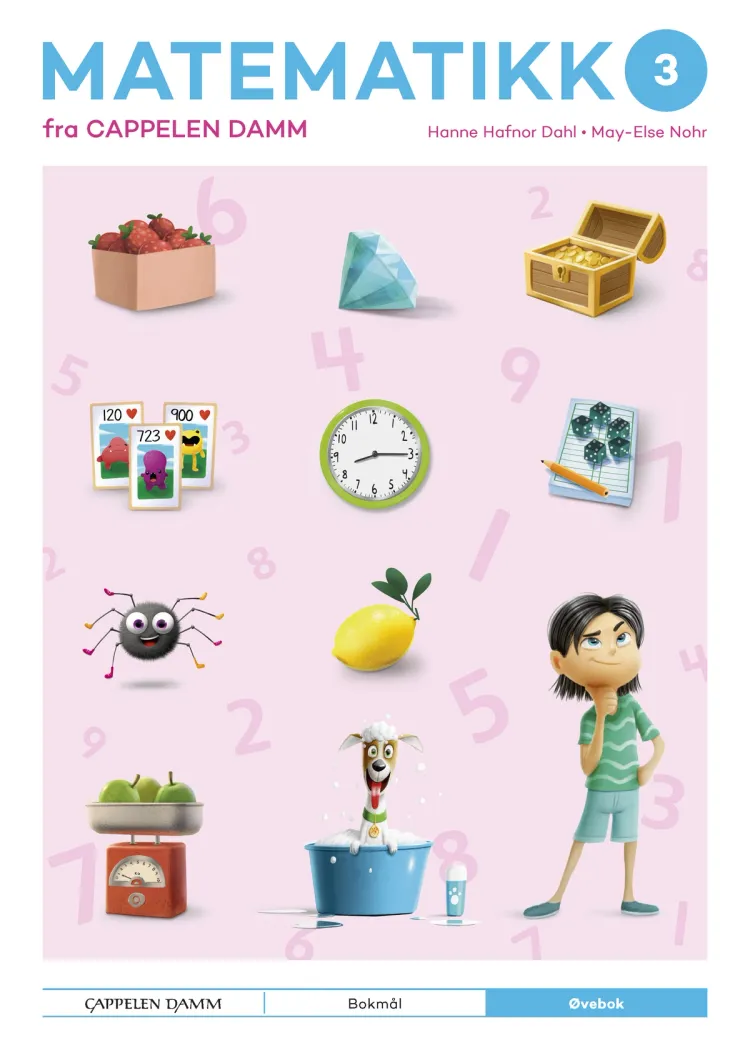 Omslag Matematikk 3 fra Cappelen Damm Øvebok av Hanne Hafnor Dahl og May-Else Nohr (Heftet)