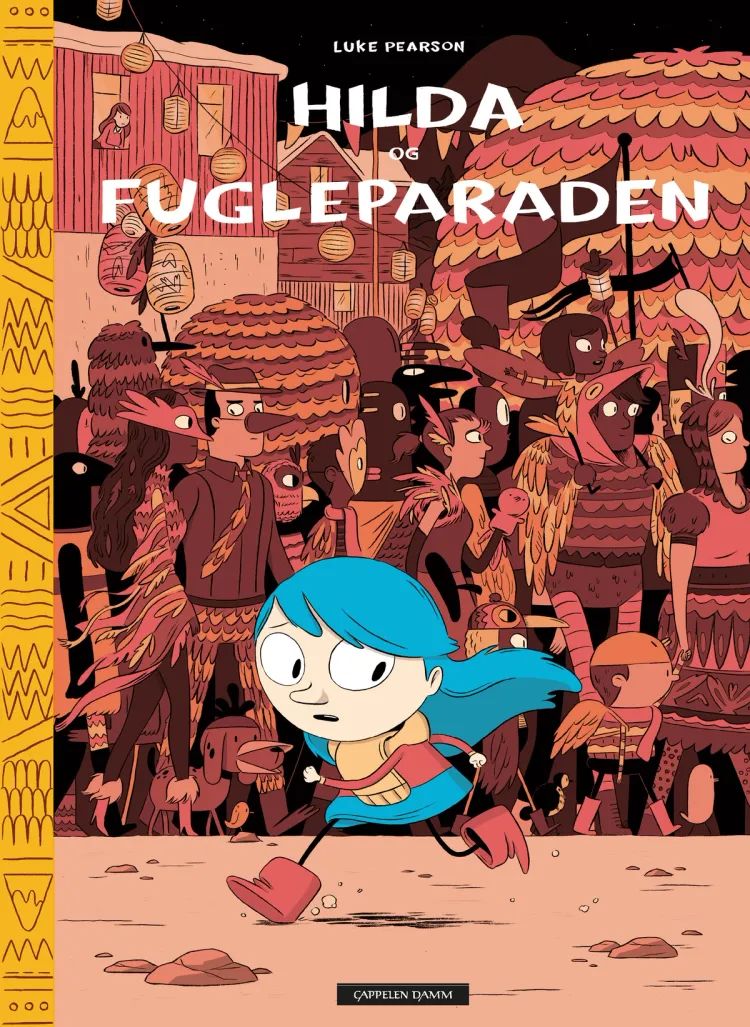 Omslag Hilda og Fugleparaden av Luke Pearson (Innbundet)
