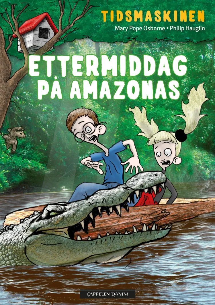 Omslag Ettermiddag på Amazonas av Mary Pope Osborne (Innbundet)