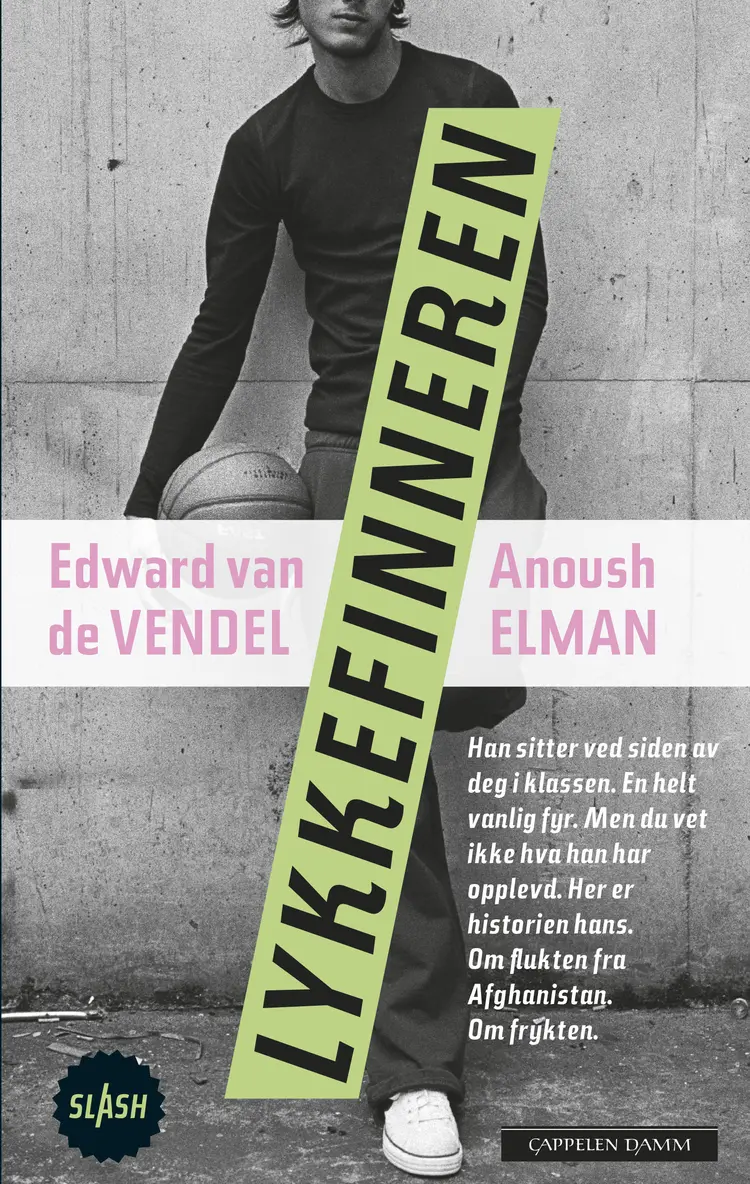 Omslag Lykkefinneren av Edward van de Vendel (Innbundet)