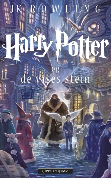 Omslag Harry Potter og De vises stein av J.K. Rowling (Heftet)