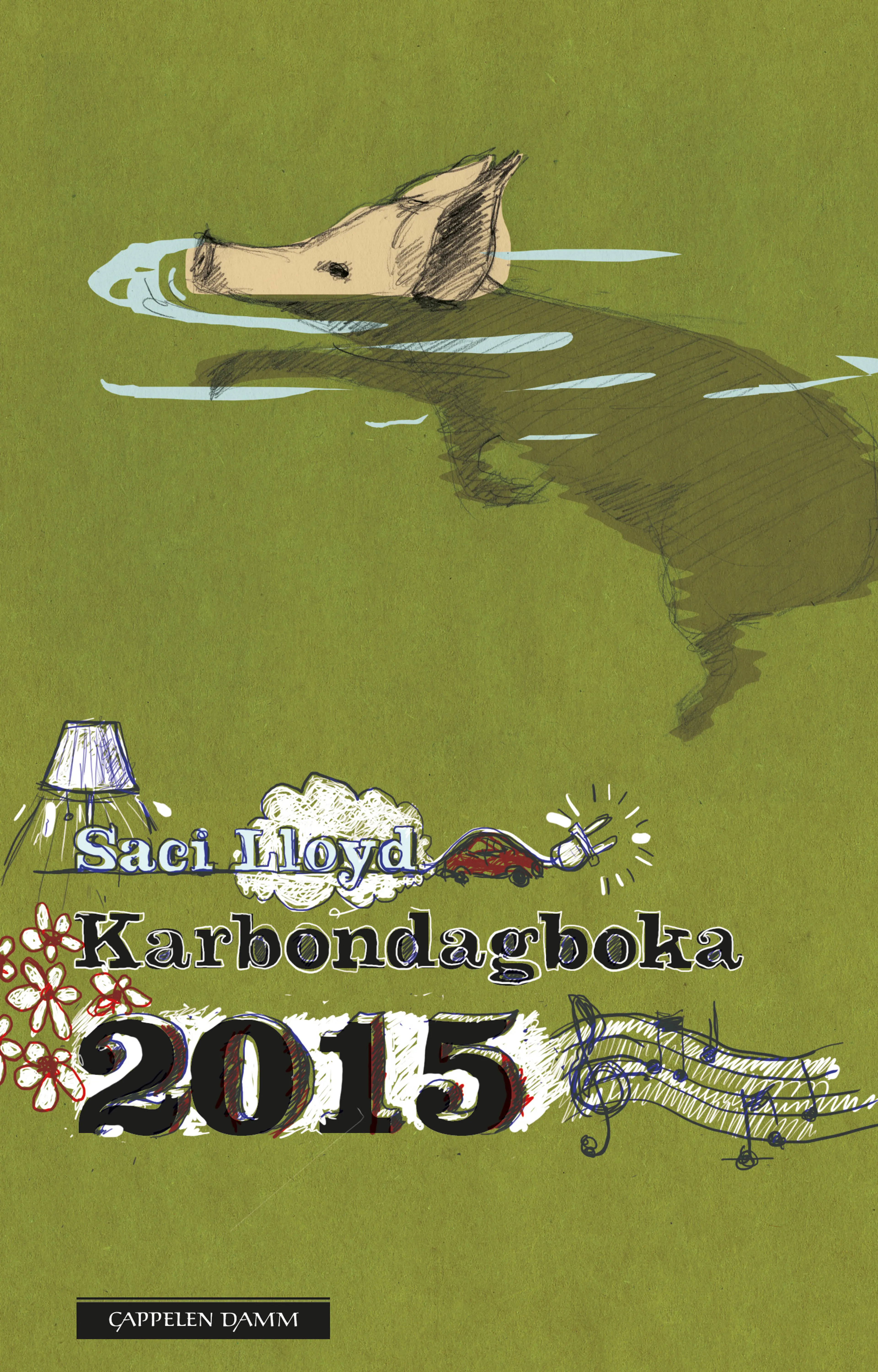 Omslag Karbondagboka 2015 av Saci Lloyd (Innbundet)
