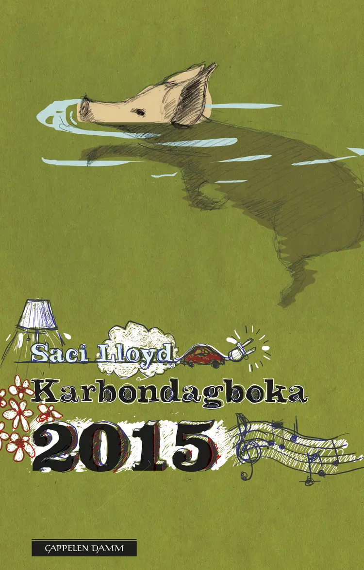 Omslag Karbondagboka 2015 av Saci Lloyd (Innbundet)