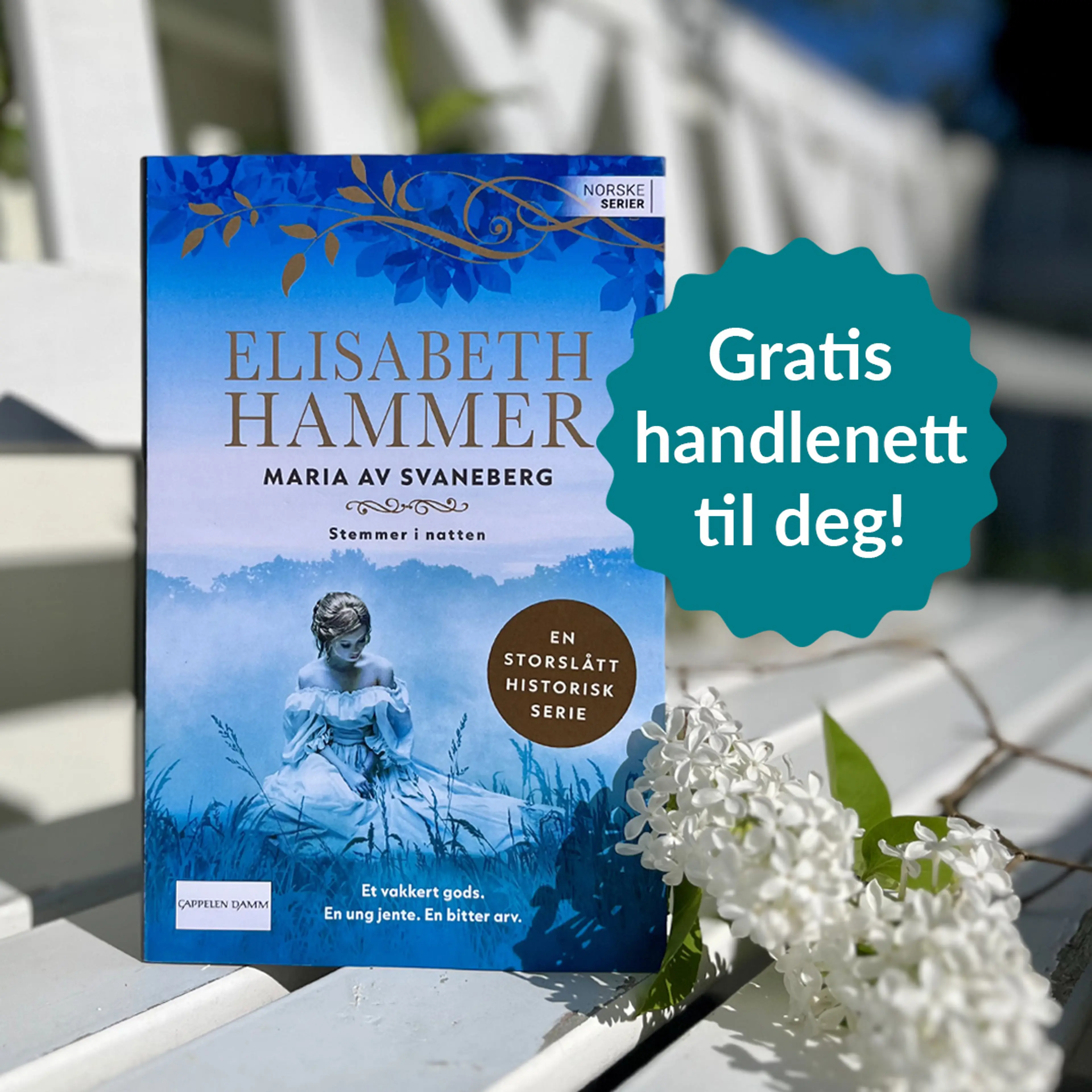 Foto av første bok i serien Maria av Svaneberg