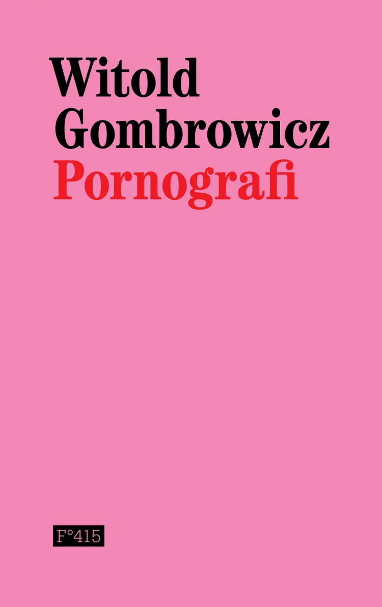 Omslag Pornografi av Witold Gombrowicz (Innbundet)