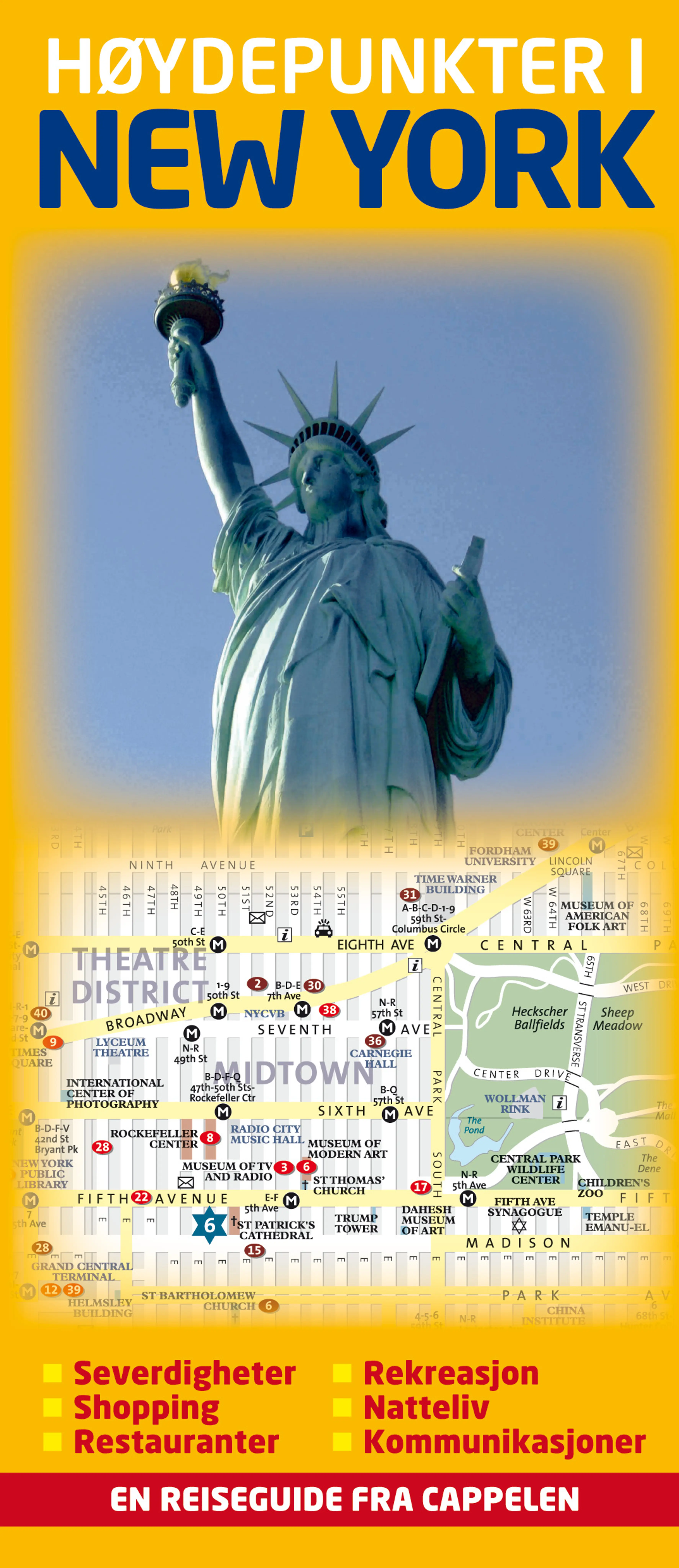 Omslag Høydepunkter i New York (Innbundet)