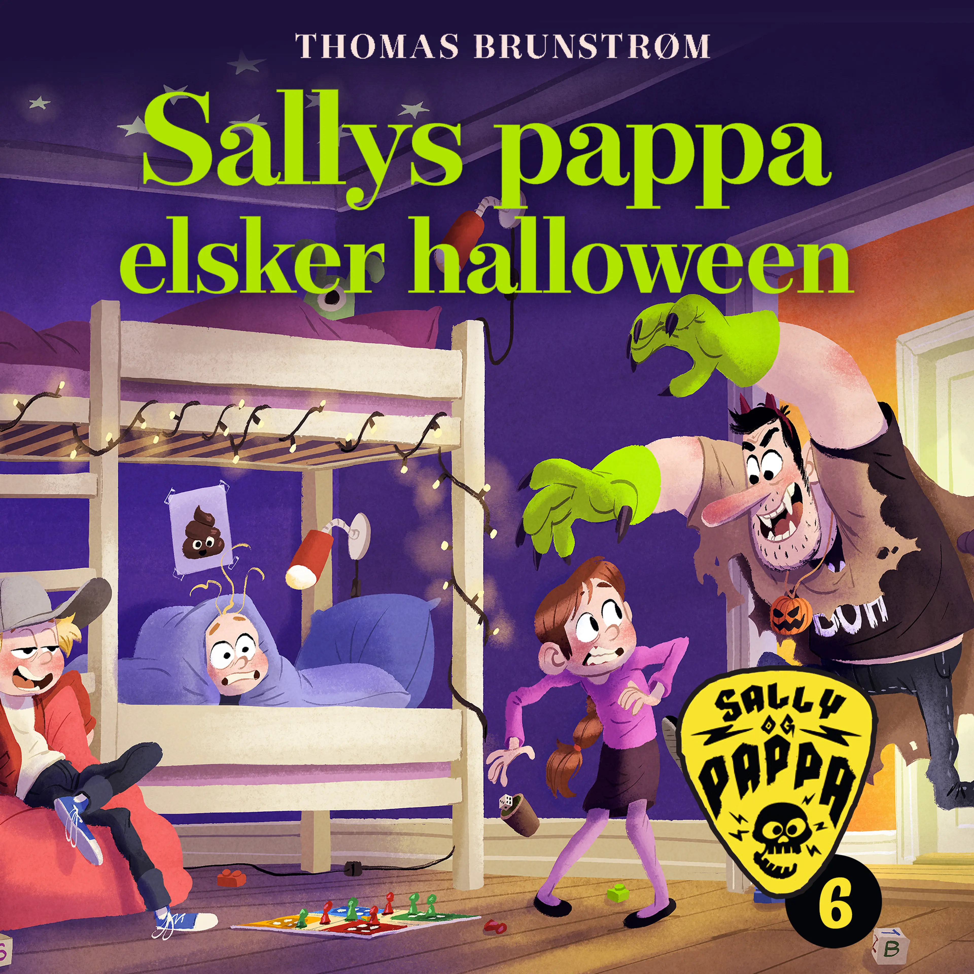 Omslag Sallys pappa elsker halloween av Thomas Brunstrøm (Lydbok)