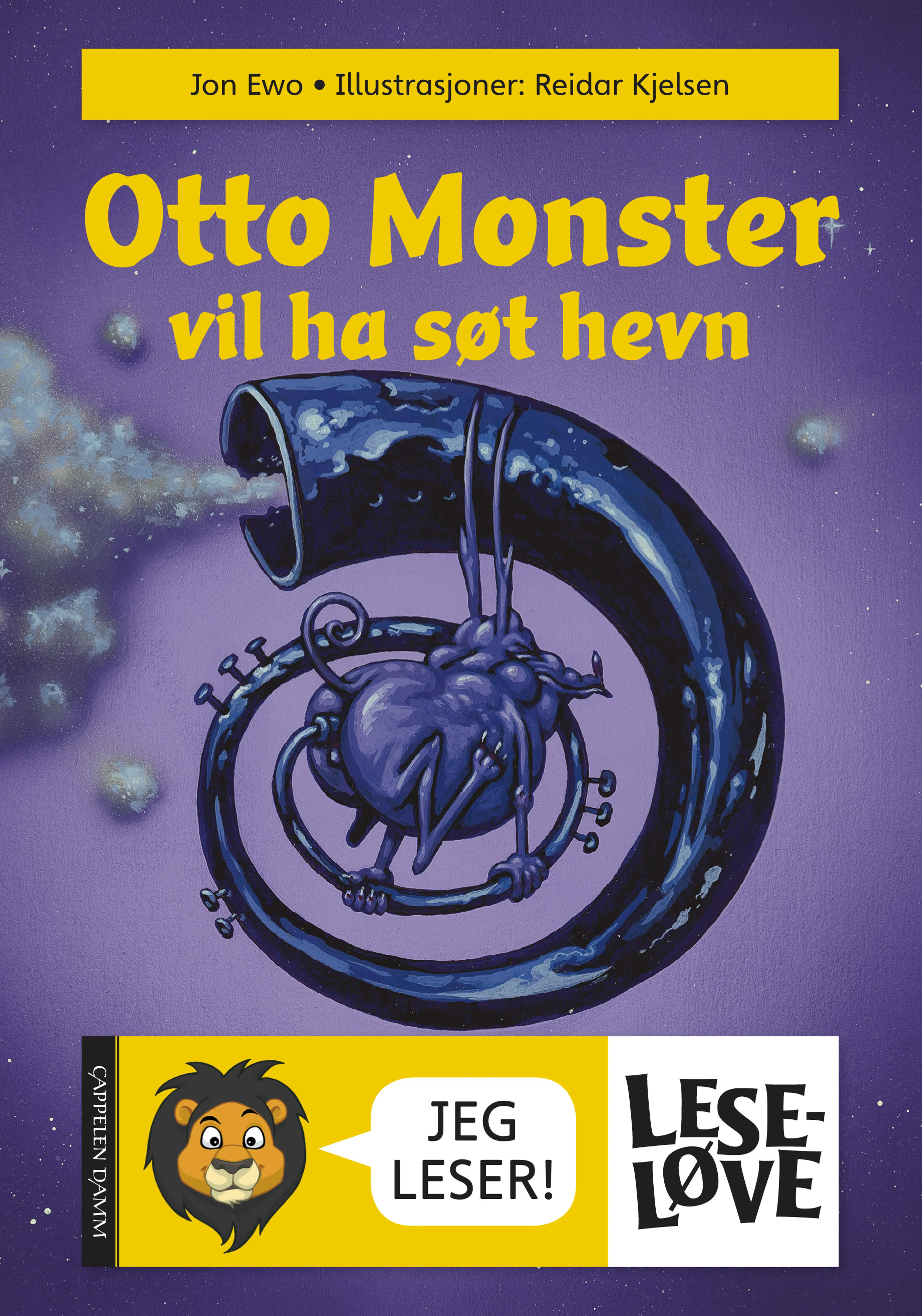 Omslag Leseløve - Otto Monster vil ha søt hevn av Jon Ewo (Innbundet)
