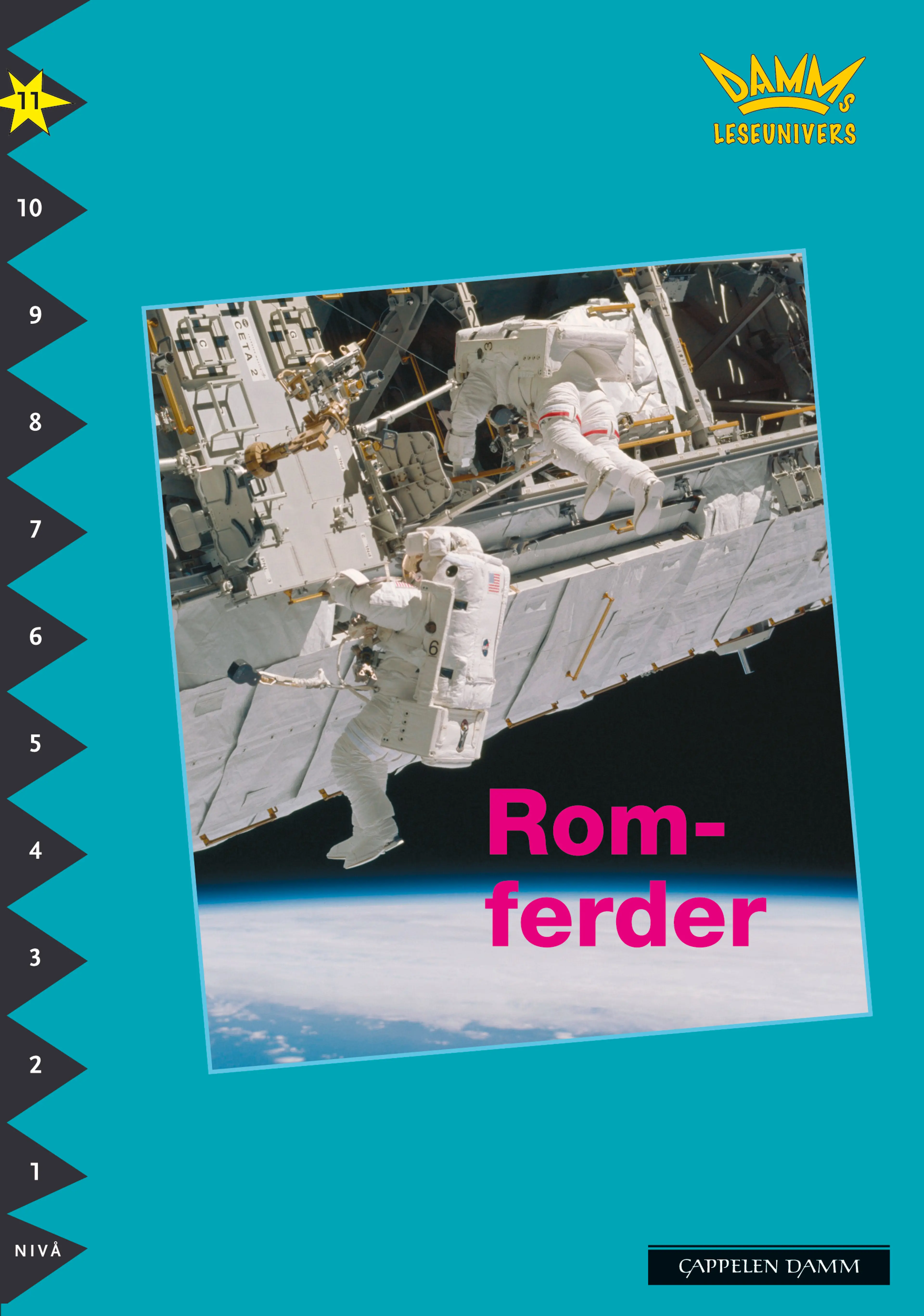 Omslag Damms leseunivers 1: Romferder av Thomas Hjertberg (Heftet)