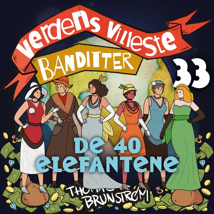 Omslag De 40 elefantene av Thomas Brunstrøm (Lydbok)