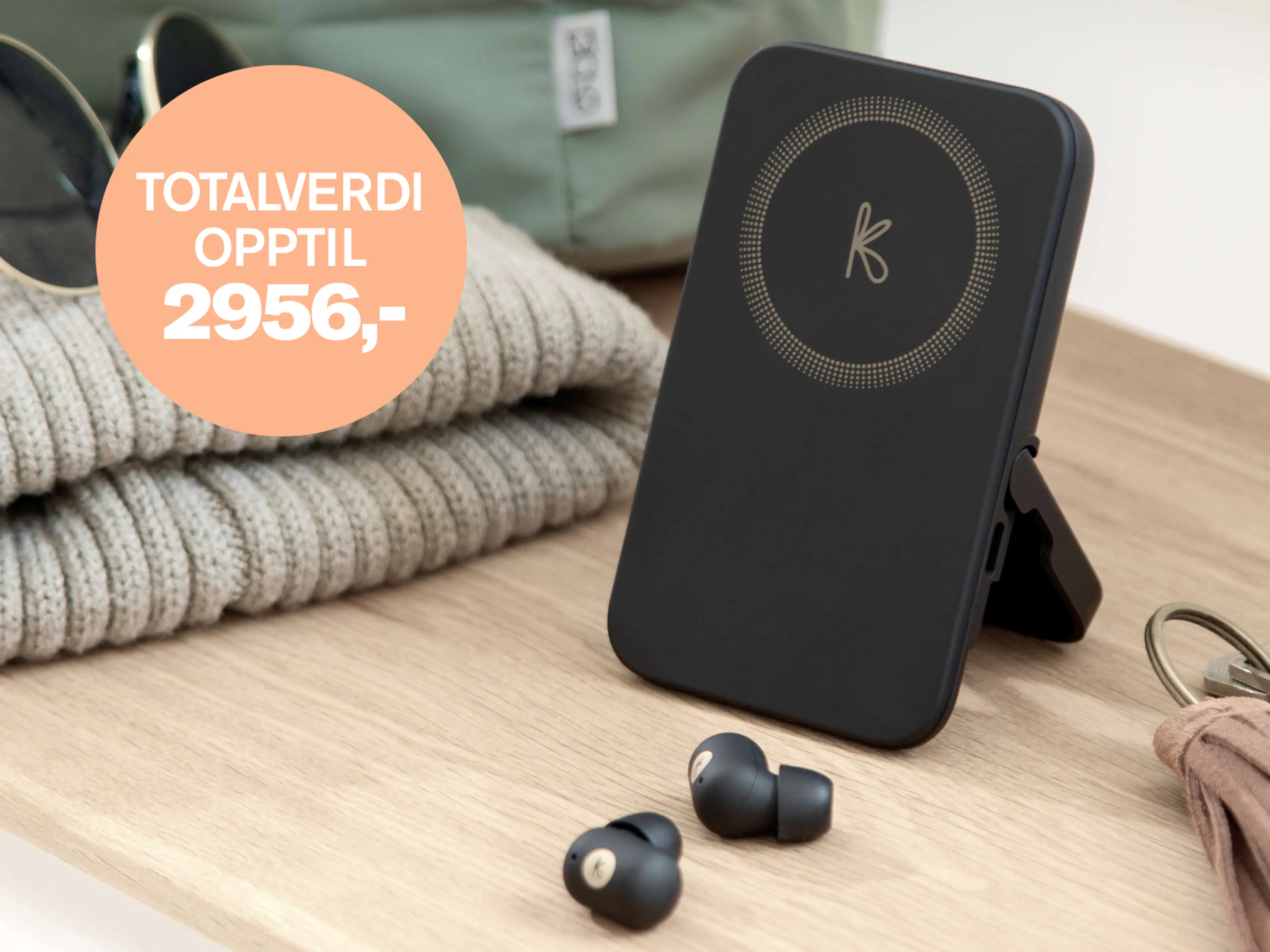 Bli medlem i Bestselgerklubben og få velkomstpakke med powerbank og innebygde ørepropper fra Kreafunk og 3 valgfrie bøker gratis*