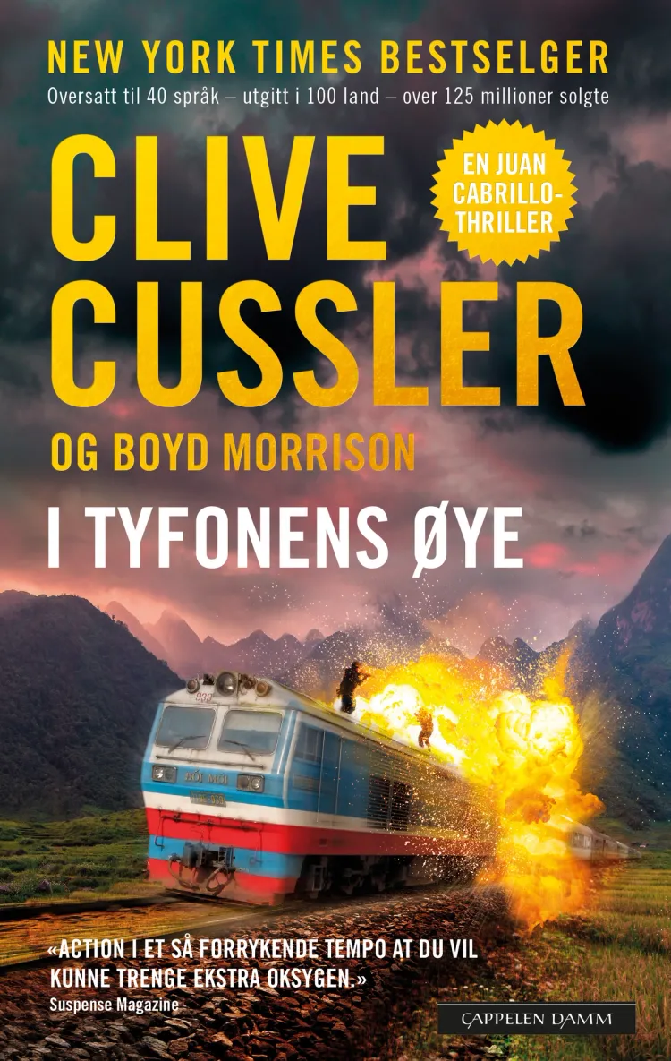 Omslag I tyfonens øye av Clive Cussler (Heftet)