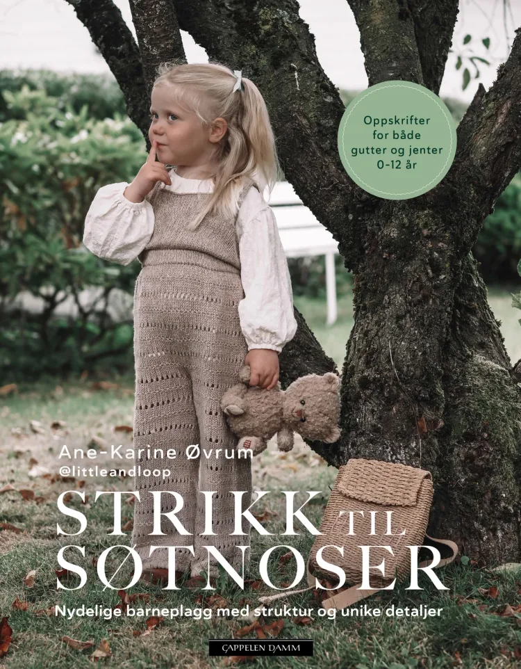 Omslag Strikk til søtnoser av Ane-Karine Øvrum (Innbundet)