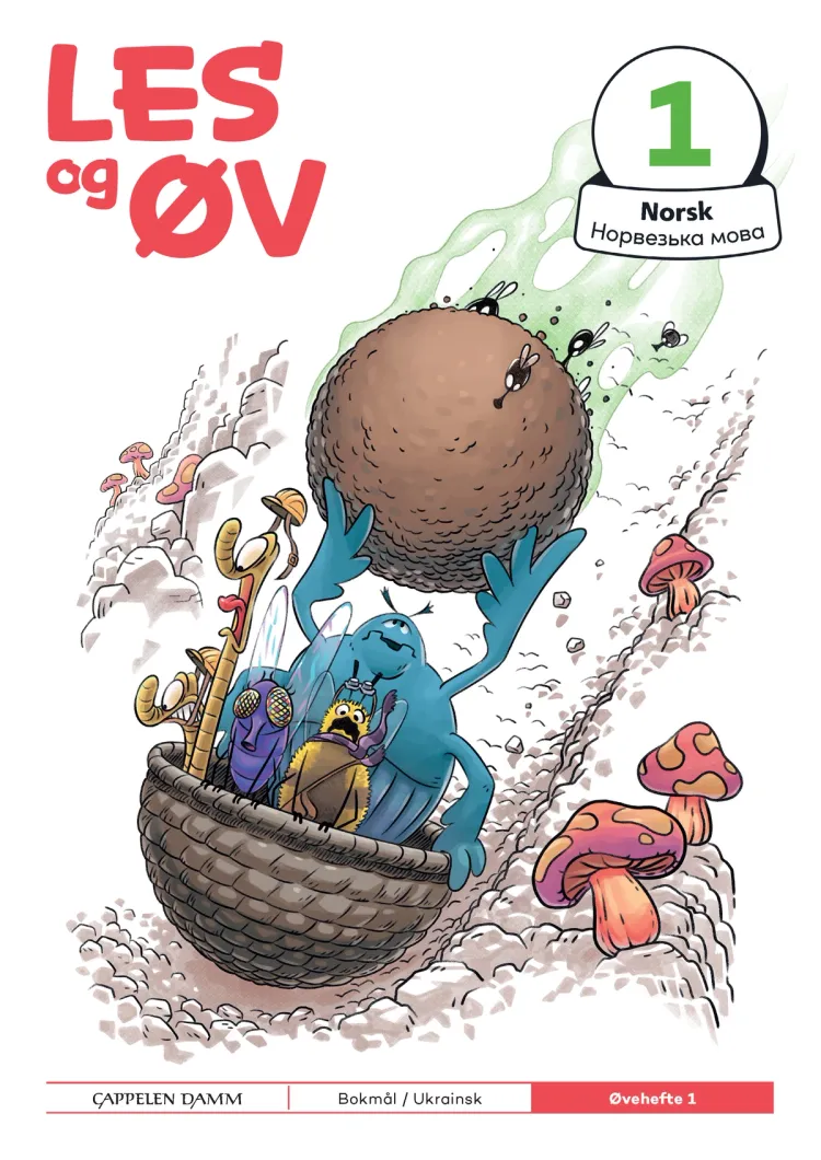 Omslag Les og øv Norsk Øvehefte 1 Ukrainsk (Heftet)