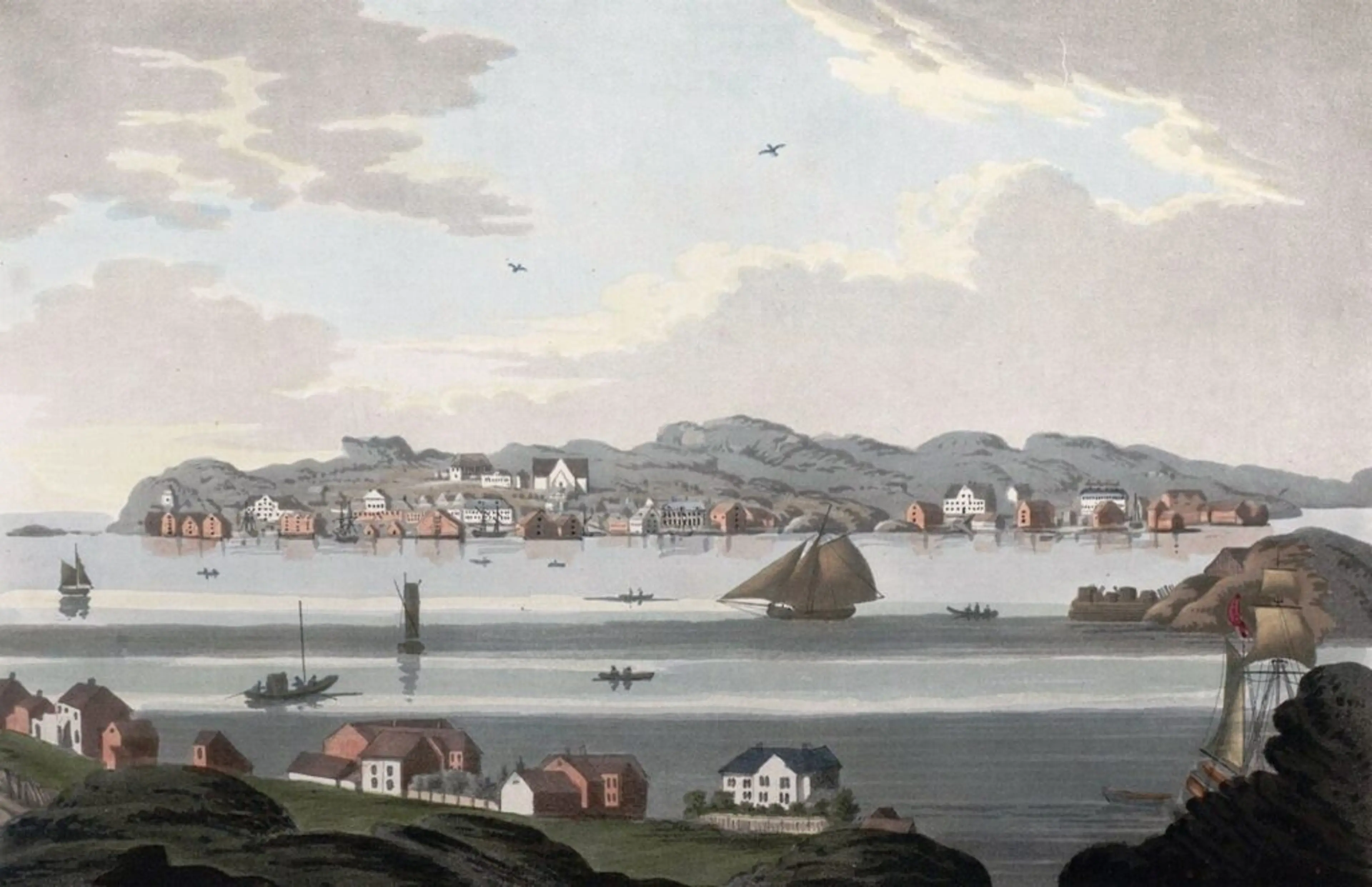 Kristiansund på 1800-tallet. Foto hentet fra Wikipedia.