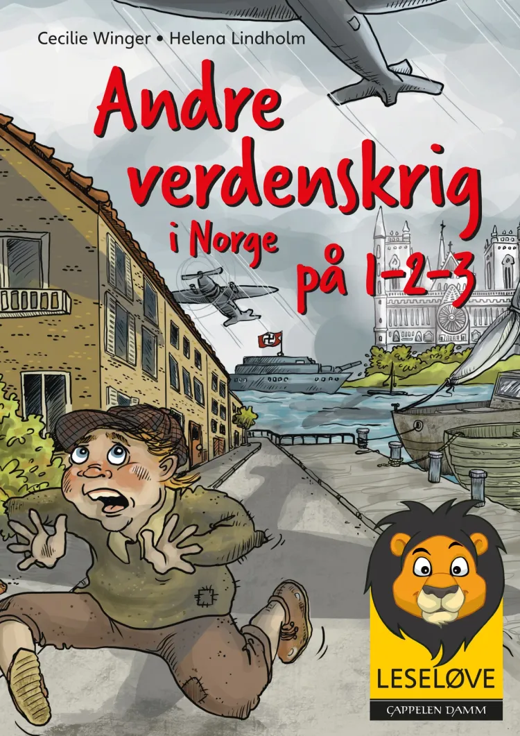 Omslag Leseløve - Andre verdenskrig i Norge på 1-2-3 av Cecilie Winger (Ebok)