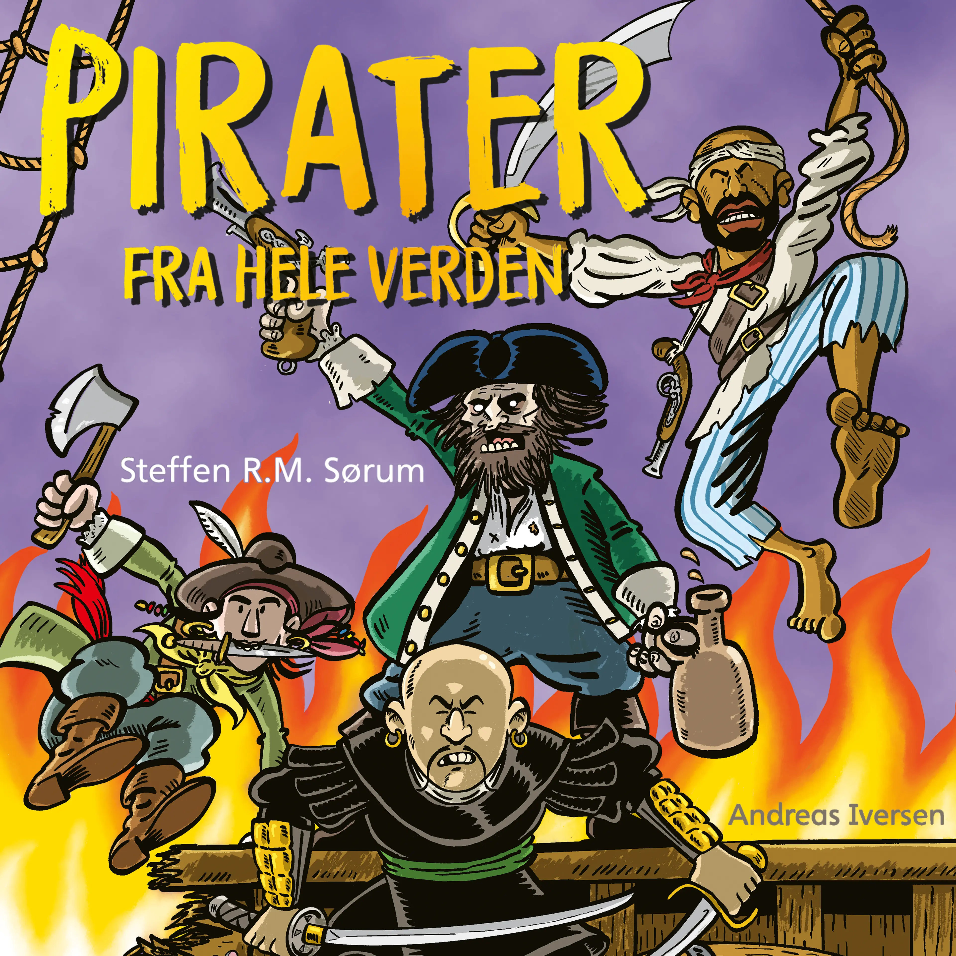 Omslag Pirater fra hele verden av Steffen Sørum (Lydbok)