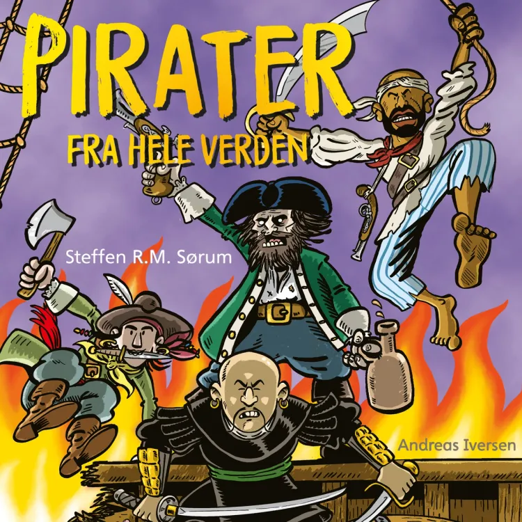 Omslag Pirater fra hele verden av Steffen Sørum (Lydbok)