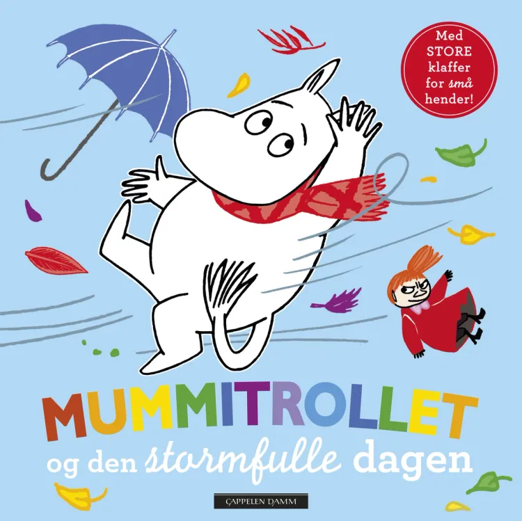 Omslag Mummitrollet og den stormfulle dagen (Innbundet)