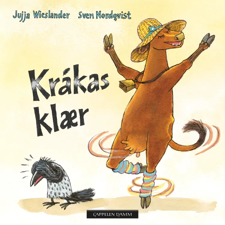 Omslag Kråkas klær av Jujja Wieslander og Sven Nordqvist (Innbundet)