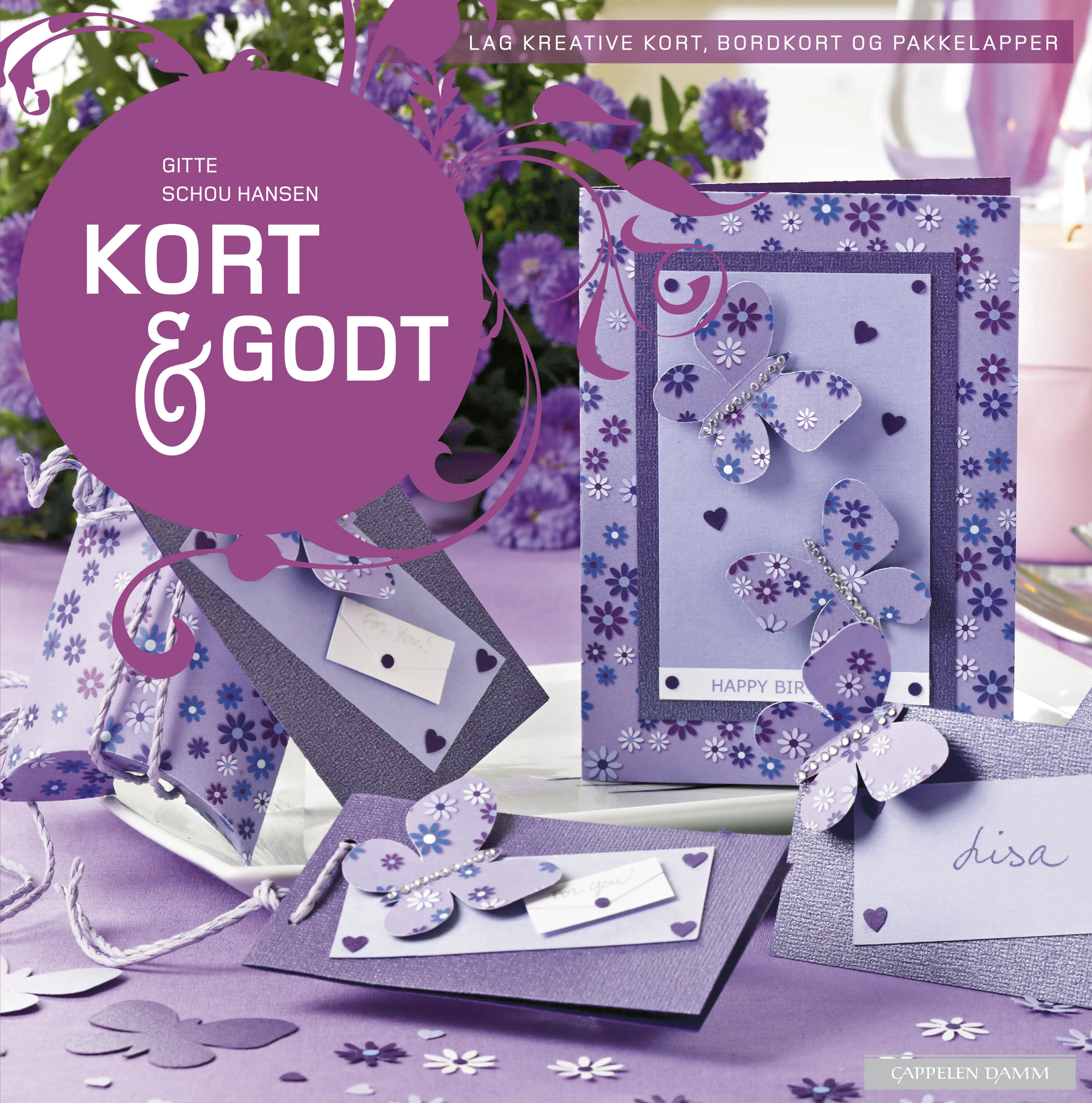 Omslag Kort og godt av Gitte Schou Hansen (Innbundet)