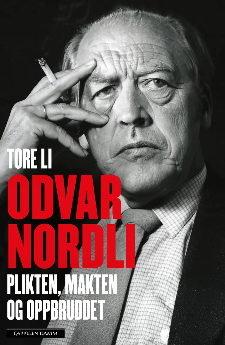 Omslag Odvar Nordli. En biografi av Tore Li (Innbundet)