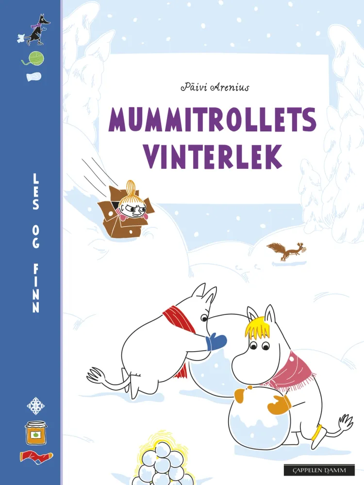 Omslag Mummitrollets vinterlek av Päivi Arenius (Innbundet)