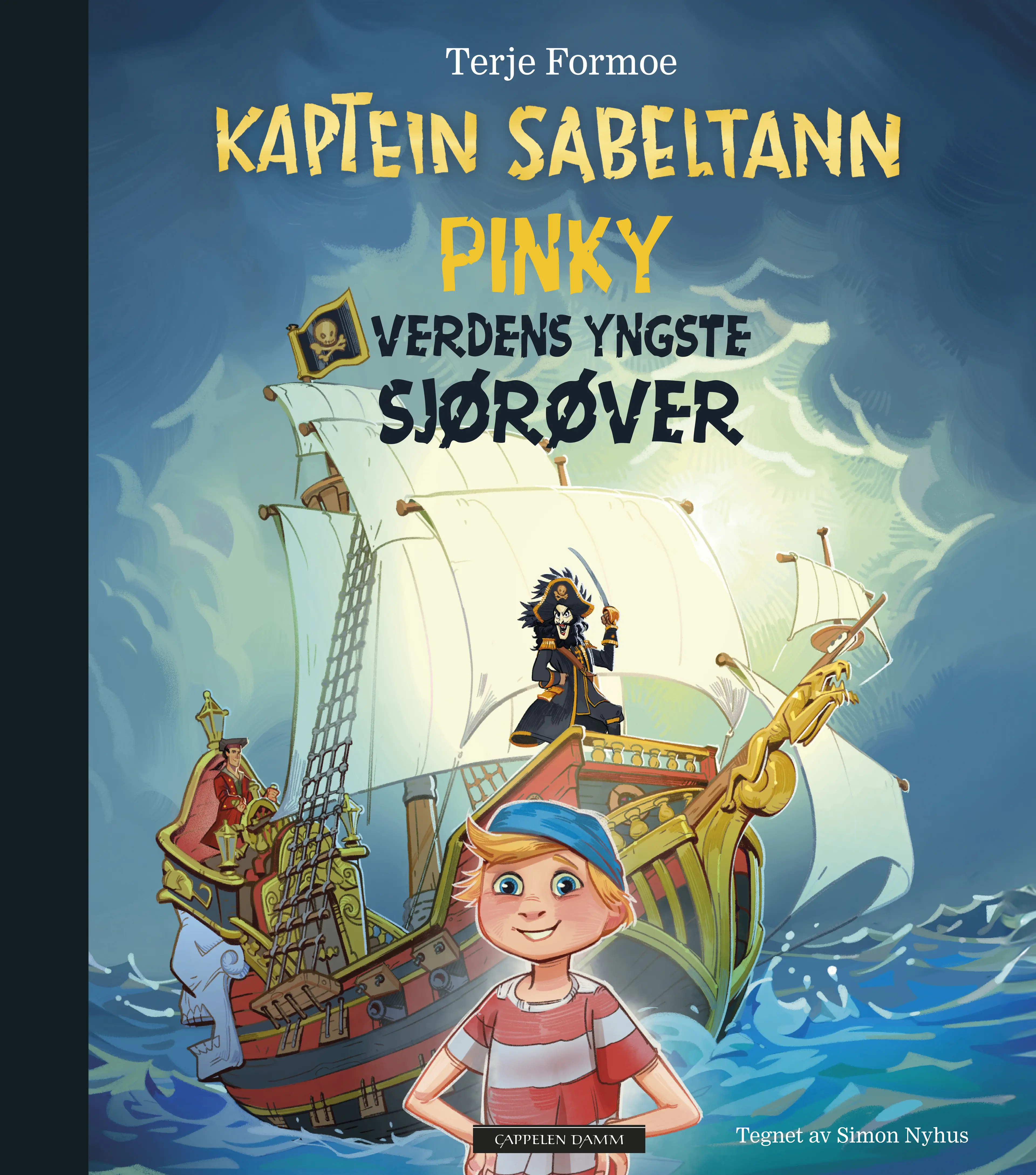 Omslag Kaptein Sabeltann: Pinky – verdens yngste sjørøver av Terje Formoe (Innbundet)