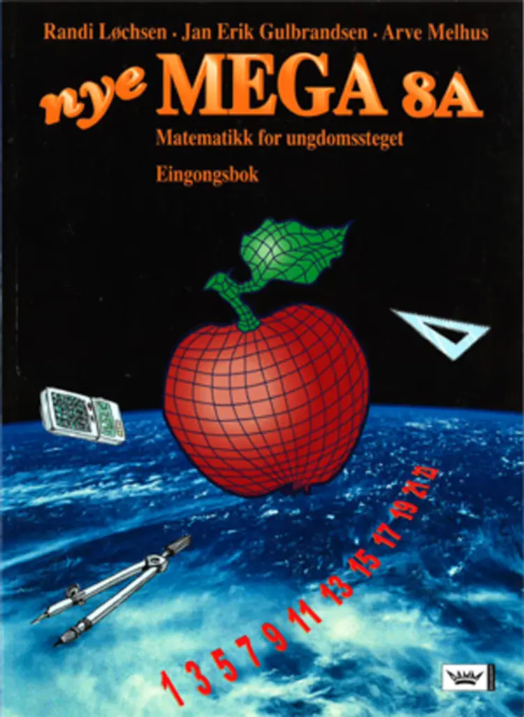 Omslag Nye Mega 8A eingongsbok nyn av Jan Erik Gulbrandsen, Arve Melhus og Randi Løchsen (Heftet)